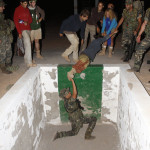 Haciendo la Pista americana nocturna con los soldados del cuartel Canarias 50