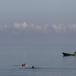 Pescadores en Cala Iris, Alucemas