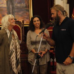 Recepcion con Teofila Martinez, alcaldesa de Cadiz