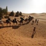 España Rumbo al Sur 2014. Marcha al oasis de la gran duna del Erg Chebi.